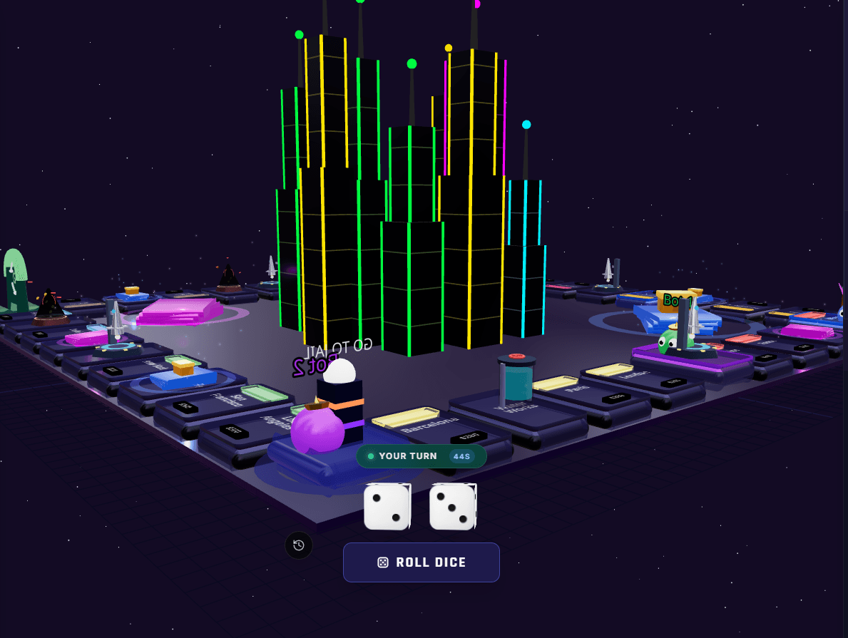 Online Monopoly Interface